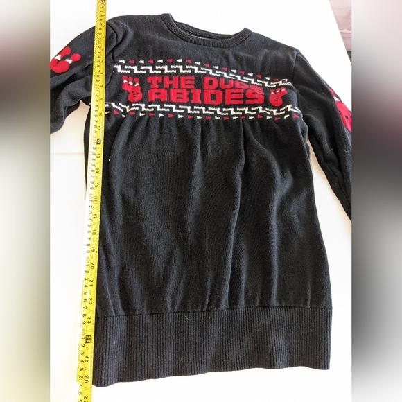 "The Dude Abides" The Big Lebowski Sweater US size M - Picture 4 of 4